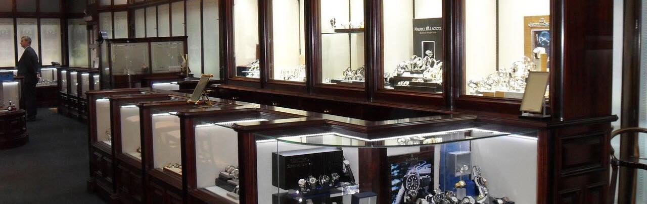 Weir & Sons flagship display joinery, Dublin