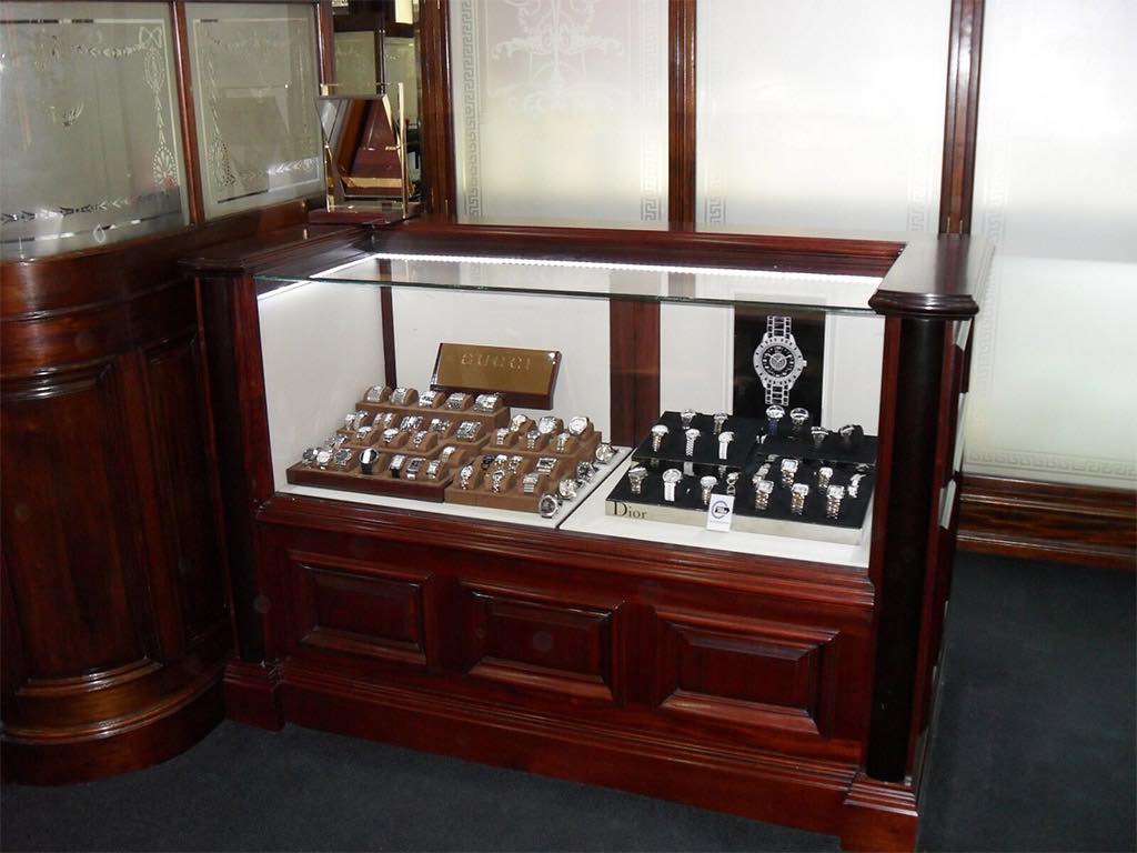 Weir & Sons flagship display joinery, Dublin