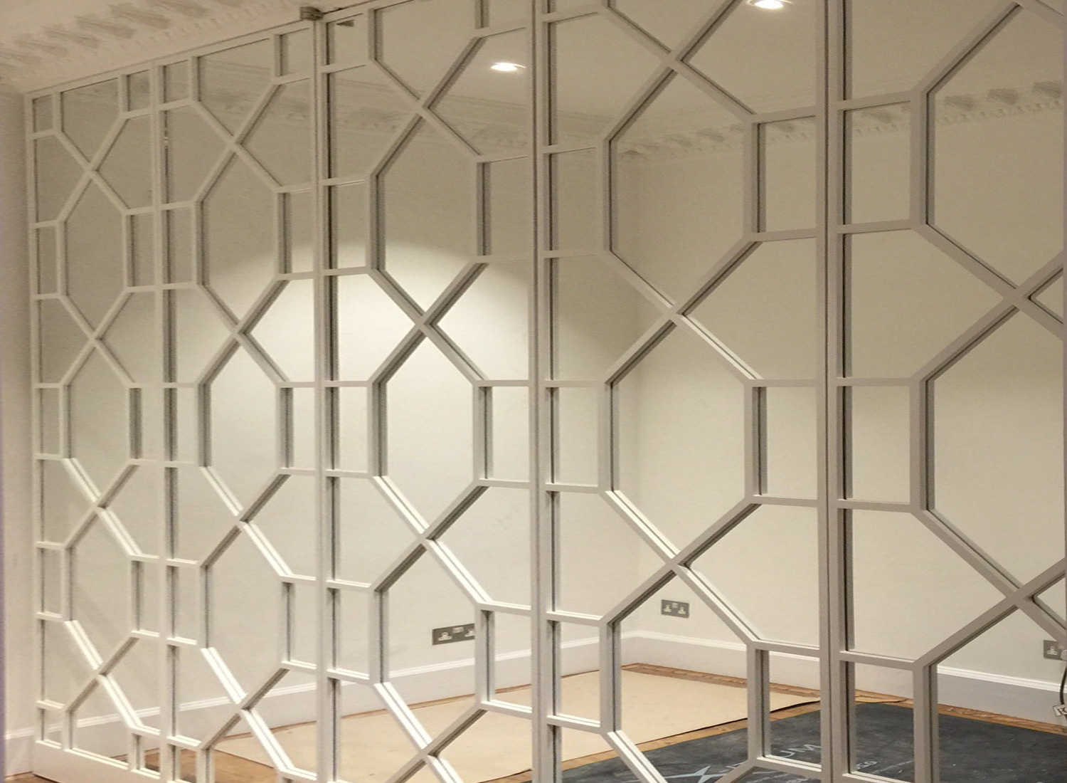 Fitted wardrobe door detail, Hampstead