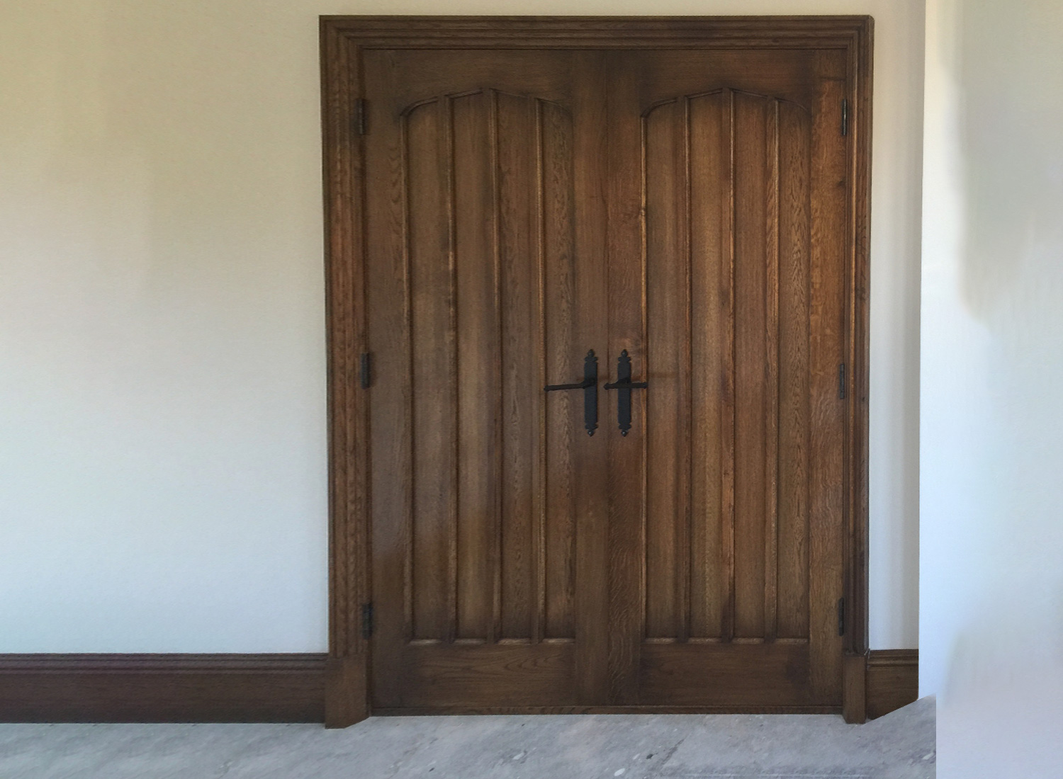 Oak double doors