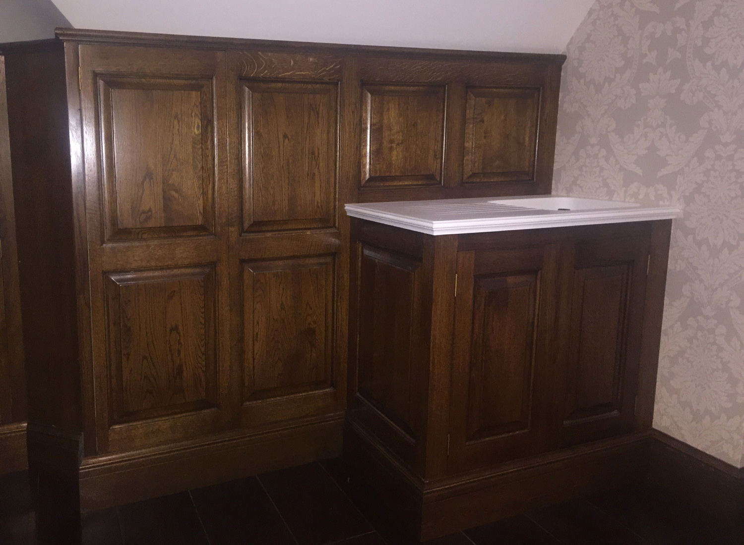 Panelling with drinks cupboard case study