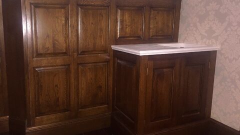 Bespoke panelling and drinks cupboard
