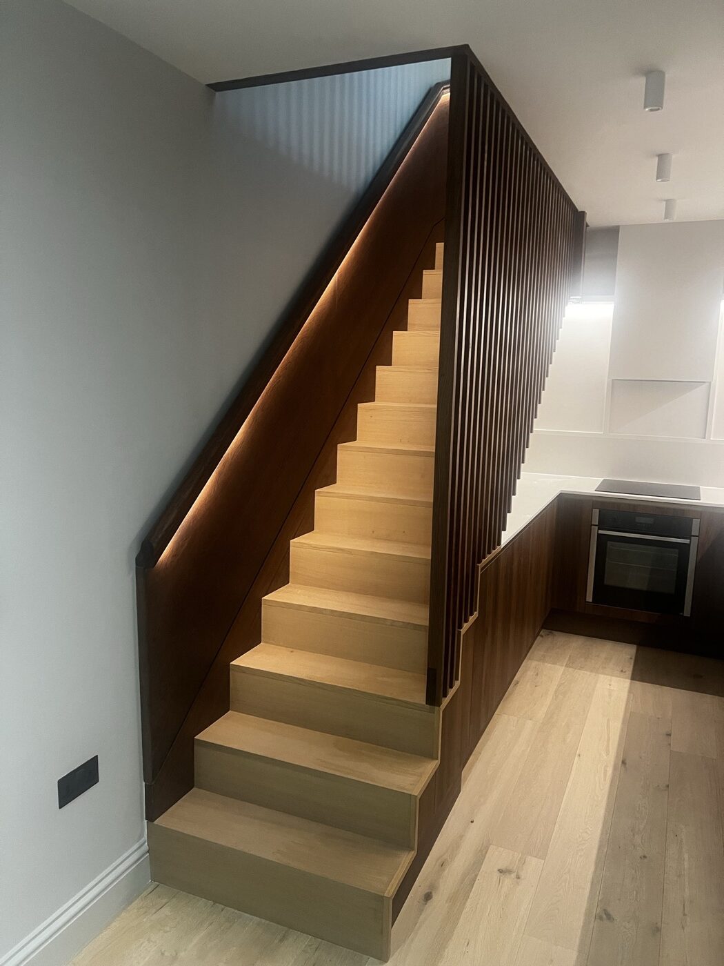 For Architects & Interior Designers 2 Bespoke oak staircase joinery at Beaufort Gardens, Knightsbridge, by Reeve & Co