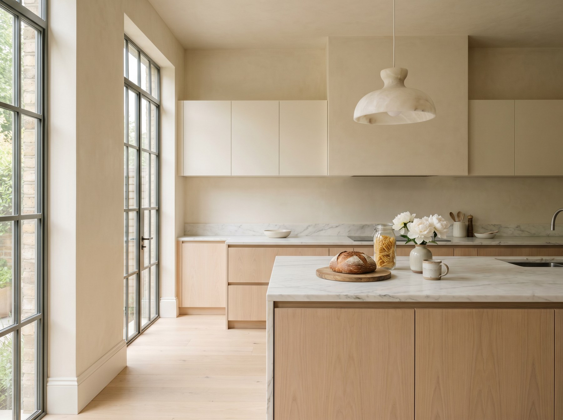 Compact pale cabinetry inspiration for a high-end kitchenette