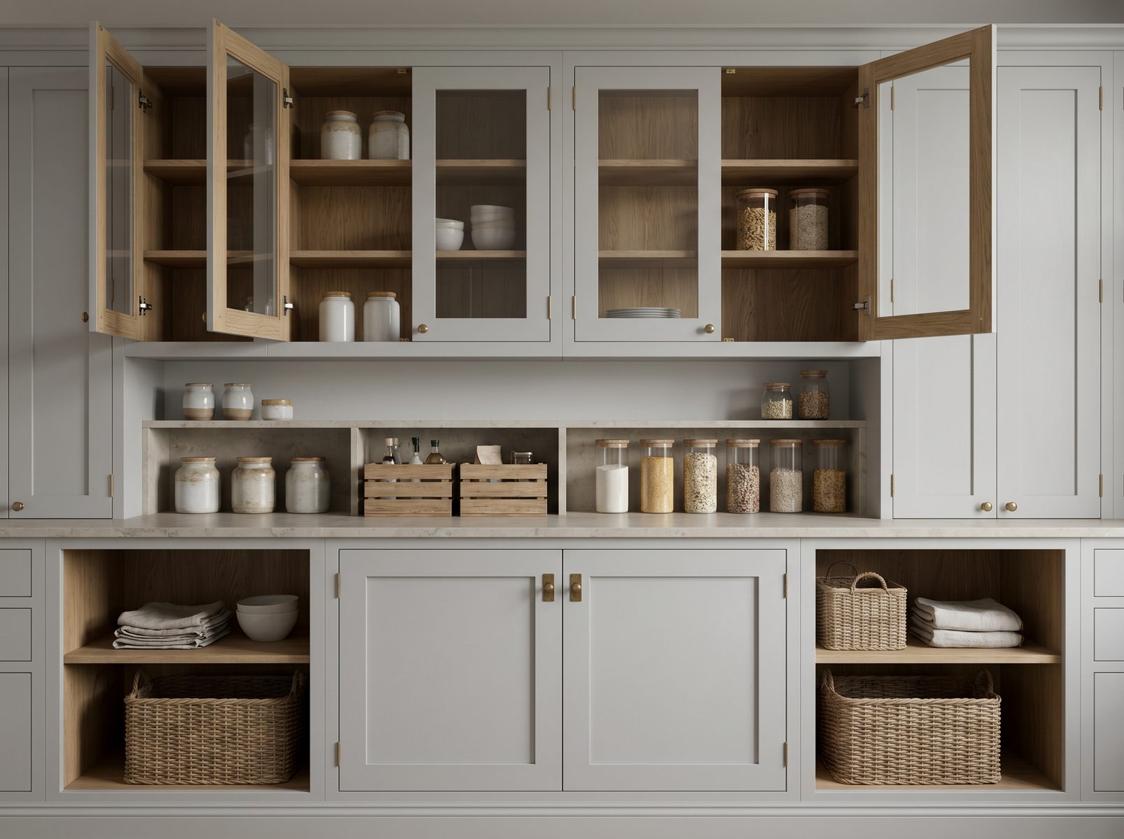 Compact bespoke pantry and larder cabinetry inspiration
