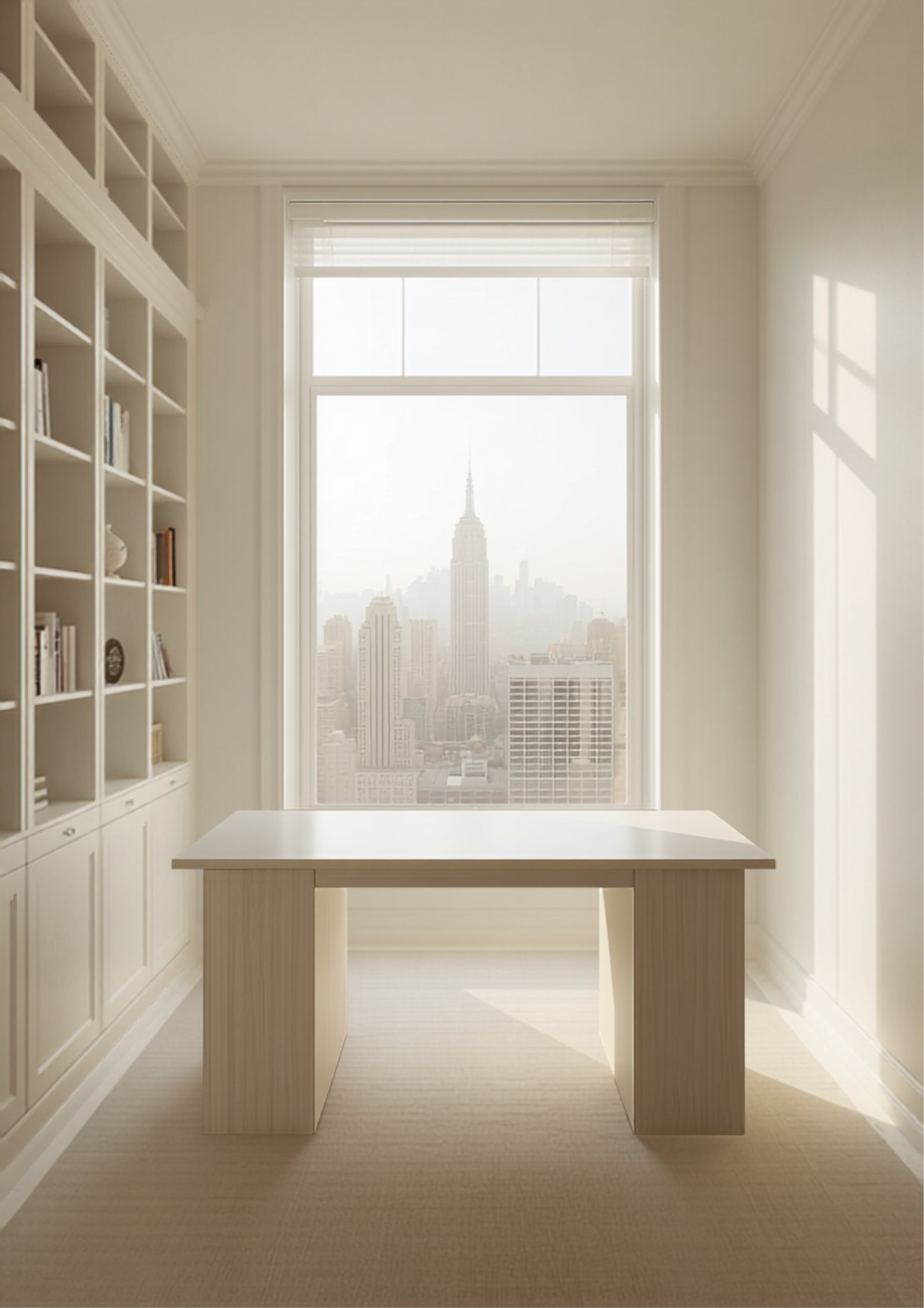 International Clients & Yachts 8 Manhattan apartment fitted study — concept visualisation